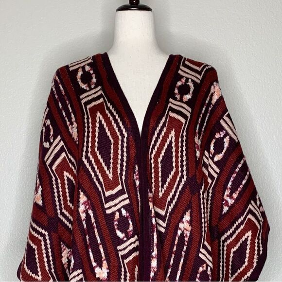 Mossimo Women’s Size L/XL Aztec Knit Oversized Open Front Cardigan - Picture 3 of 12